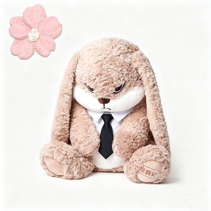 Plush Rabbit Doll with Floral and Festive Styles