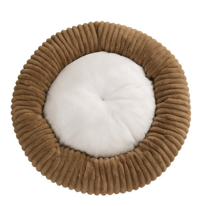 Plush Round Pet Bed