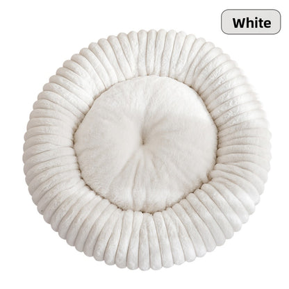 Plush Round Pet Bed