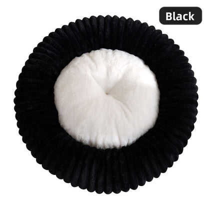 Plush Round Pet Bed