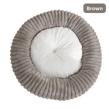 Plush Round Pet Bed