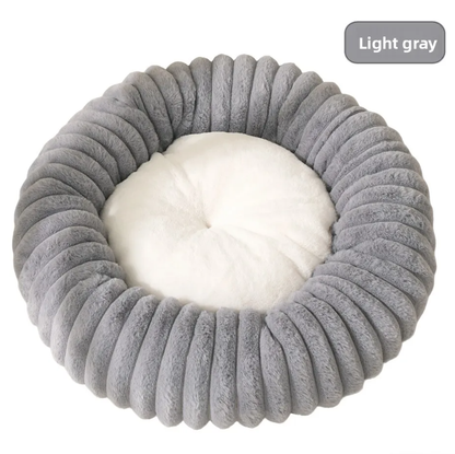 Plush Round Pet Bed
