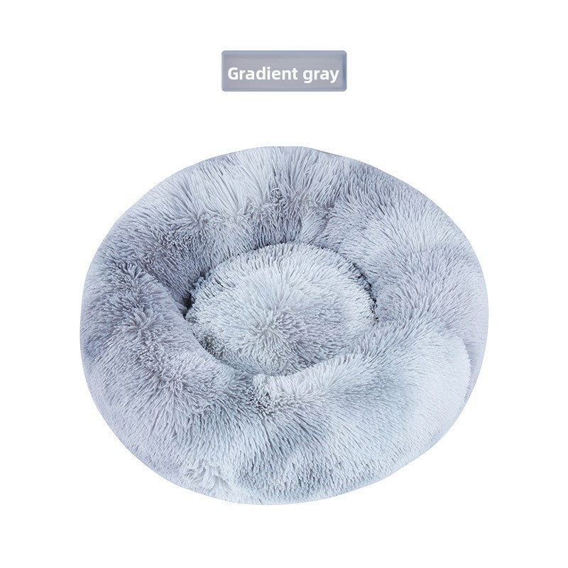 Plush Round Pet Bed Winter Warm Mat for Dogs and Cats