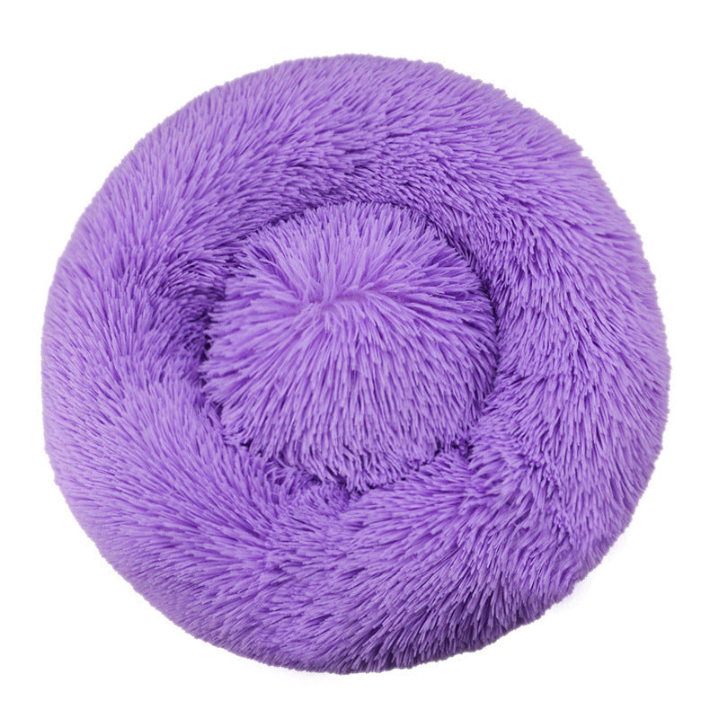 Plush Round Pet Nest Bed