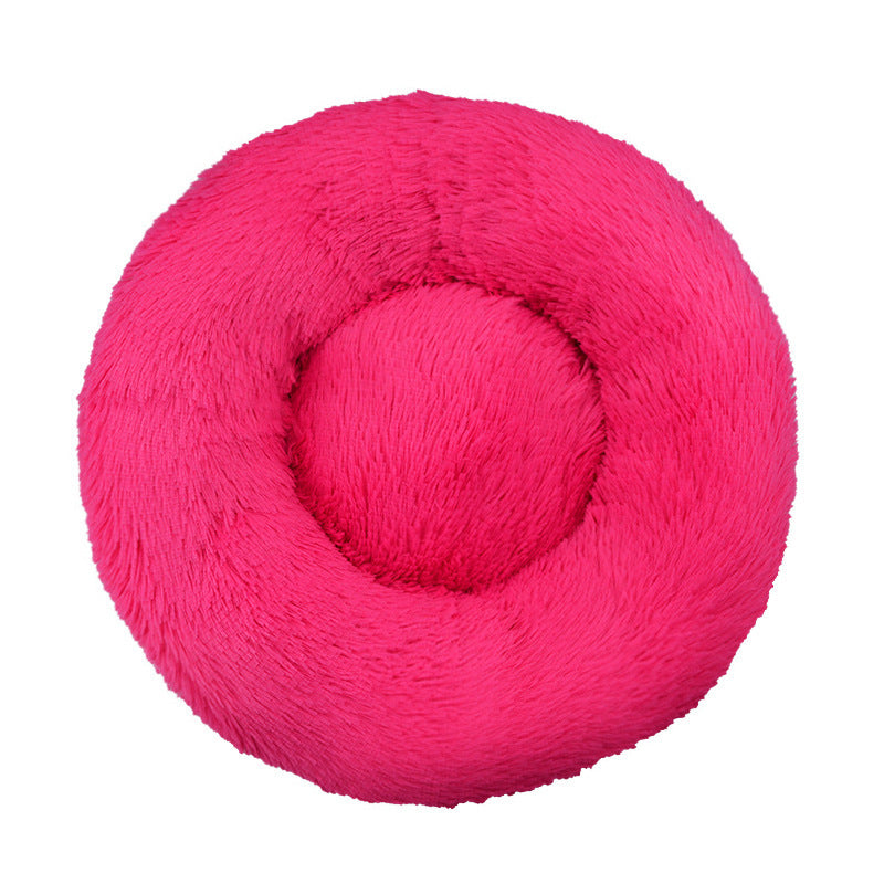 Plush Round Pet Nest Bed