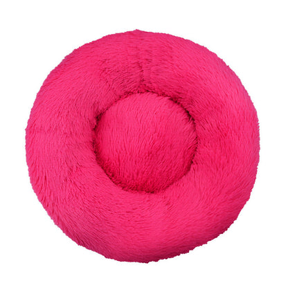 Plush Round Pet Nest Bed