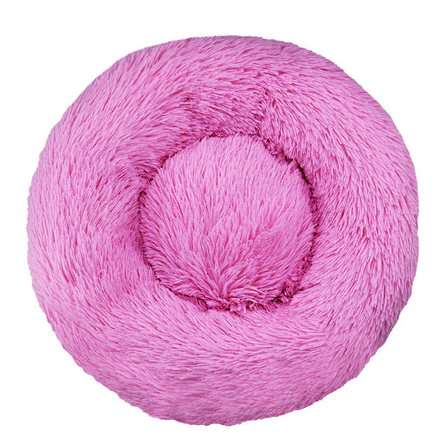 Plush Round Pet Nest Bed