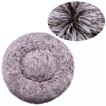Plush Round Pet Nest Bed