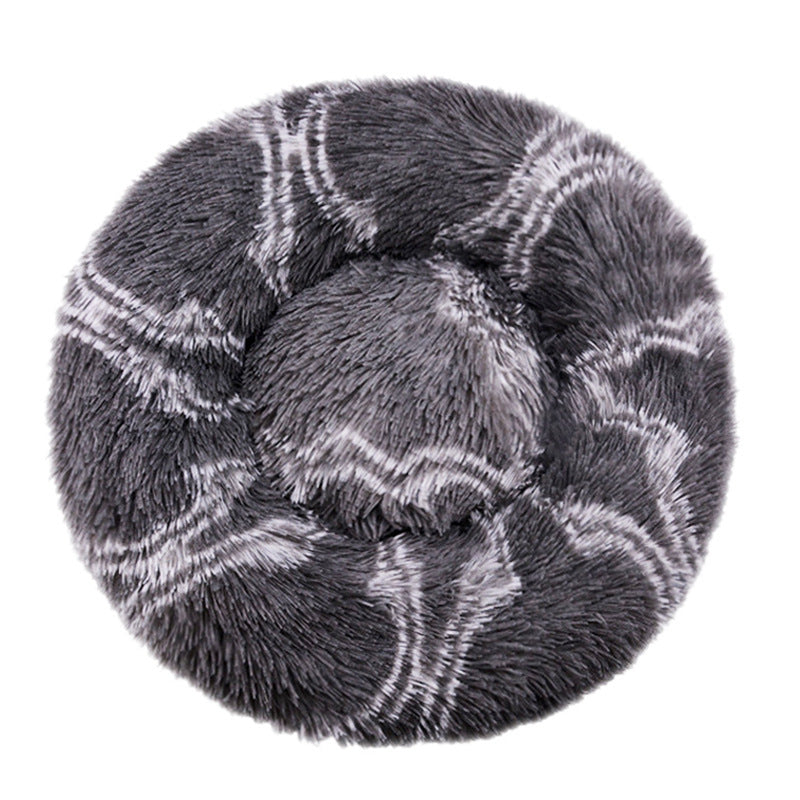 Plush Round Pet Nest Bed