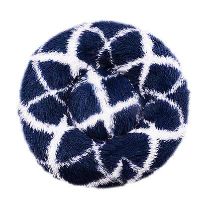 Plush Round Pet Nest Bed
