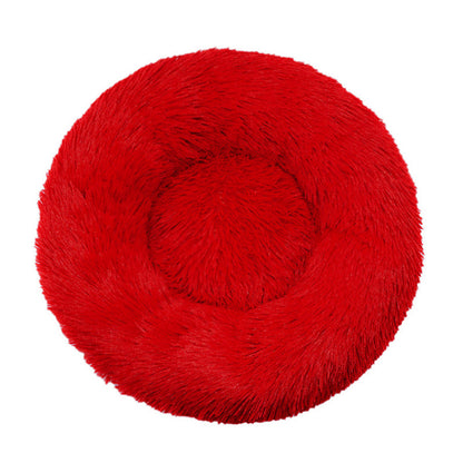 Plush Round Pet Nest Bed