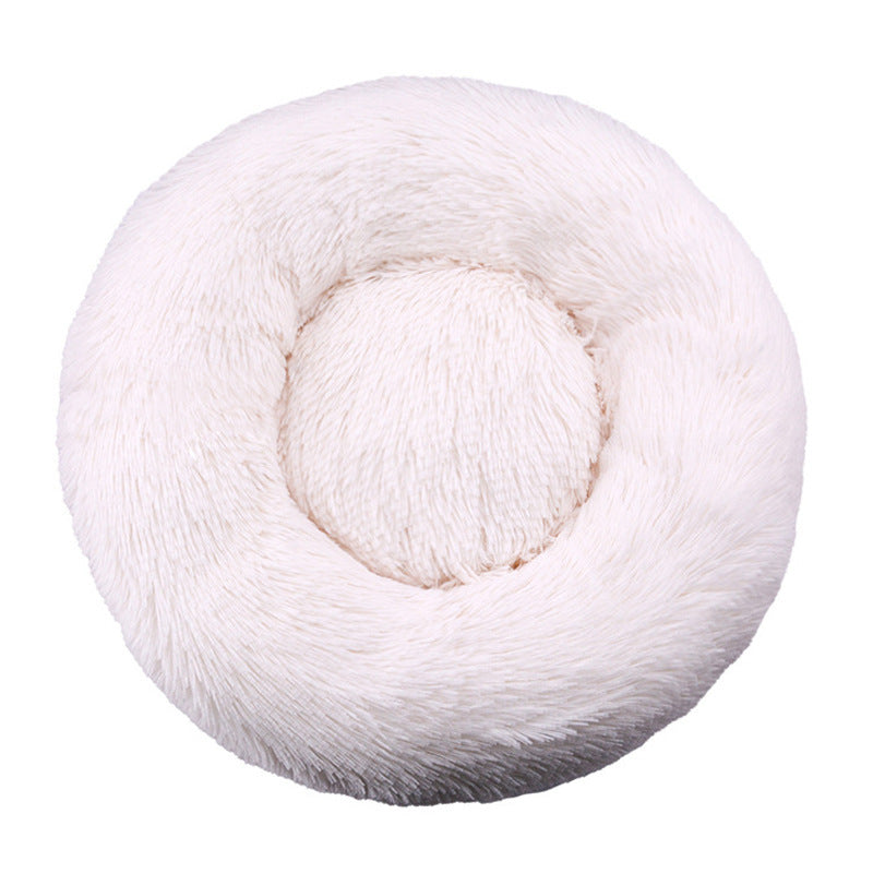 Plush Round Pet Nest Bed