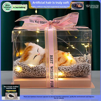 Plush simulation animal gift box