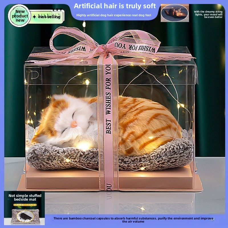Plush simulation animal gift box