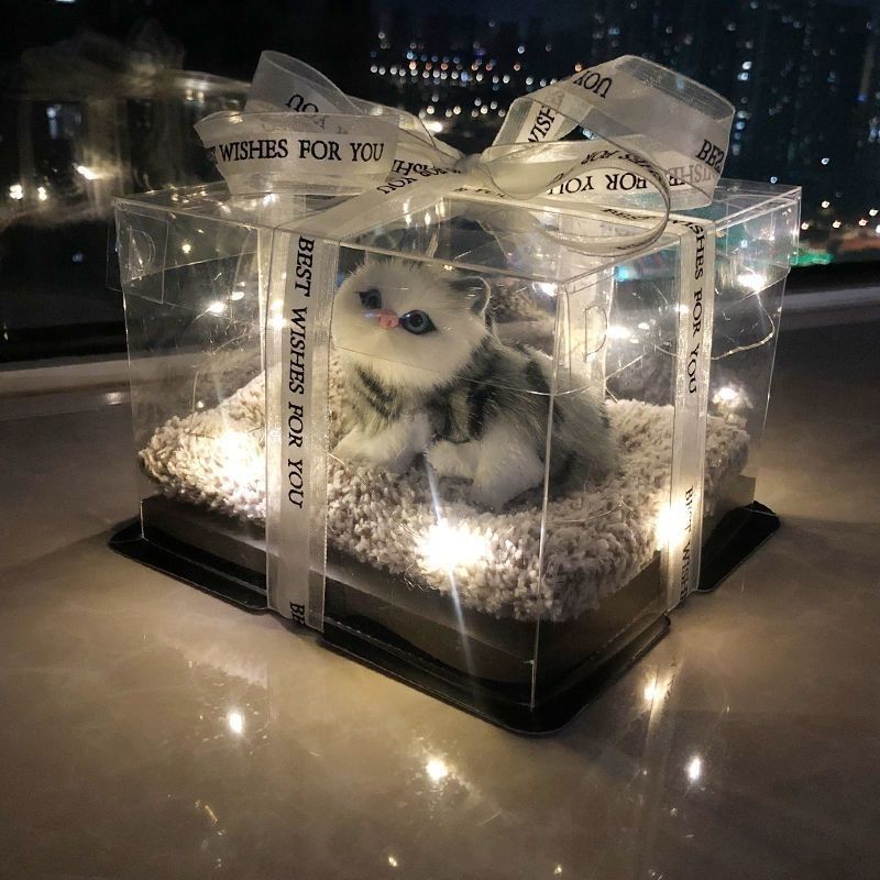 Plush simulation animal gift box