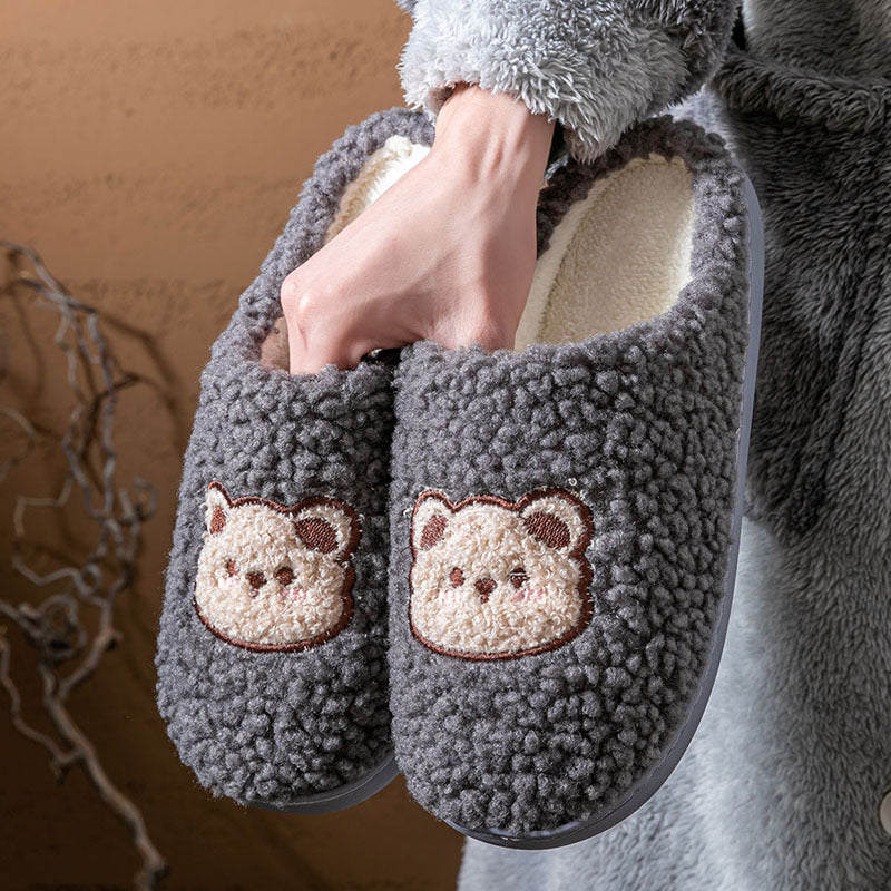 Plush slippers