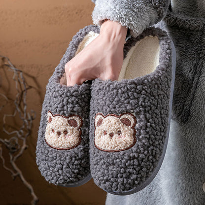 Plush slippers