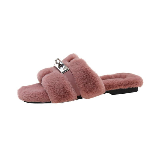 Plush slippers