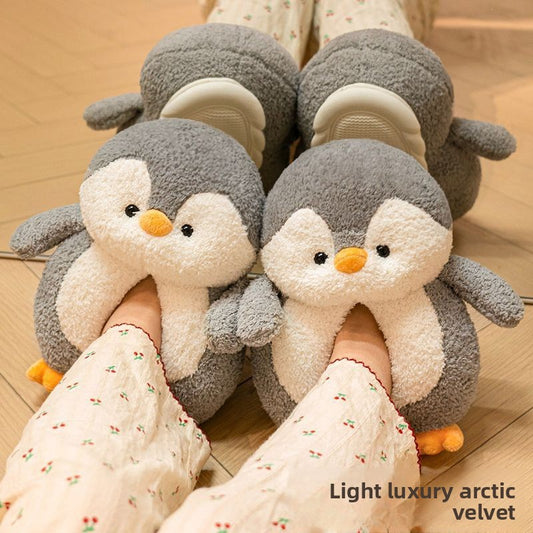 Plush slippers