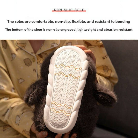Plush slippers