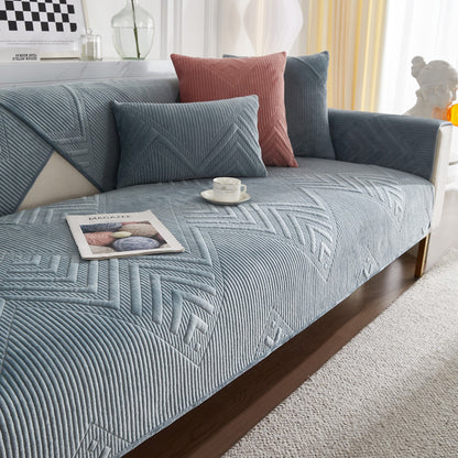 Plush Sofa Cushion Cover