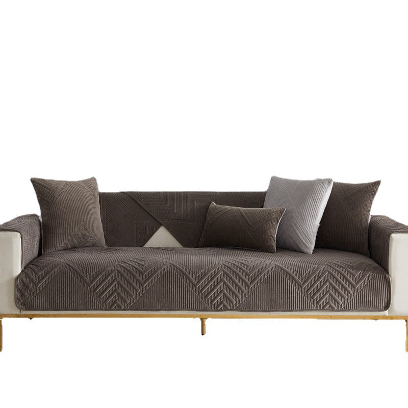 Plush Sofa Cushion Cover