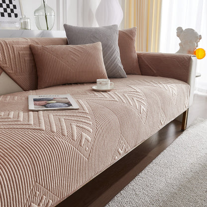 Plush Sofa Cushion Cover