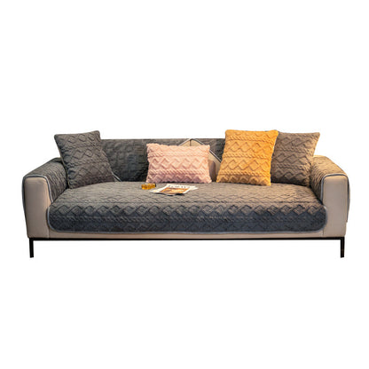 Plush Sofa Cushion Cover