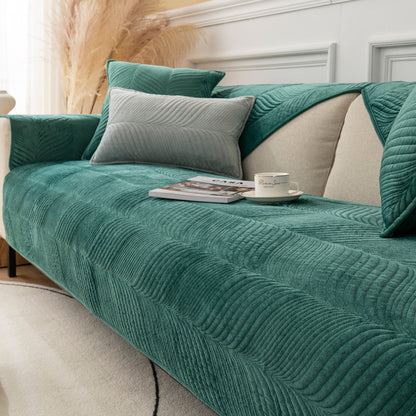 Plush sofa cushion