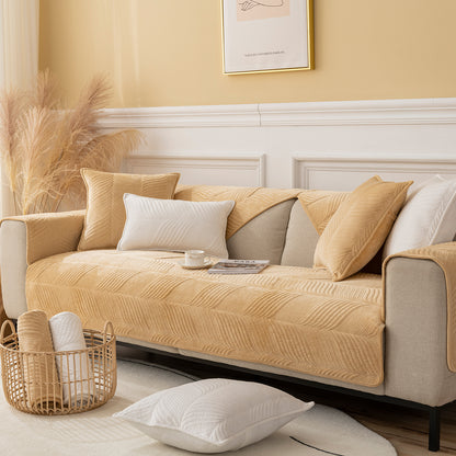 Plush sofa cushion
