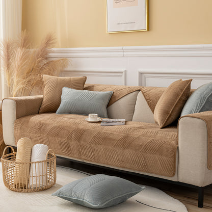 Plush sofa cushion