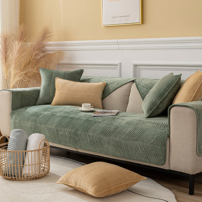 Plush sofa cushion
