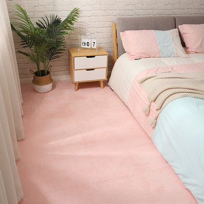 Plush Spliced Floor Mat for Bedroom and Living Room
