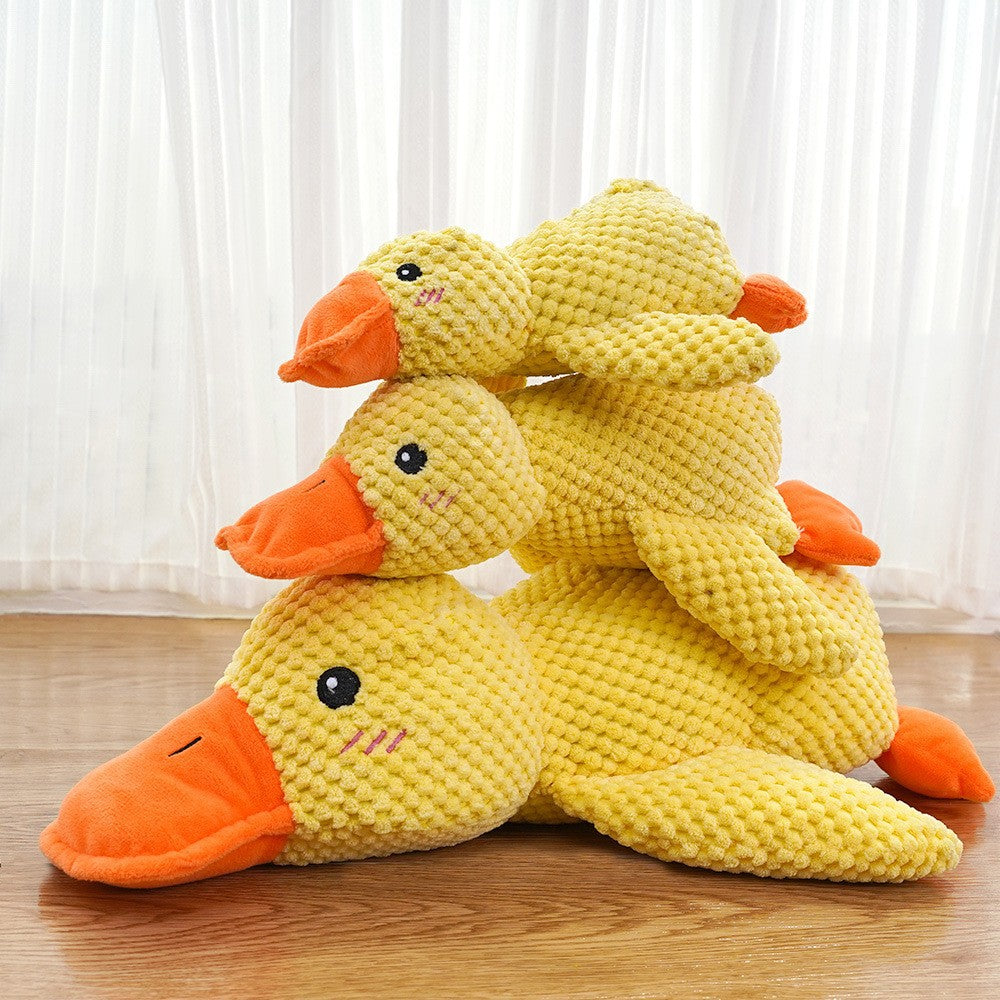 Plush Squeaking Duck Pet Toy