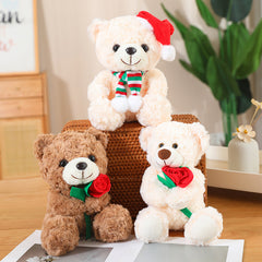 White Flower Bear Sit