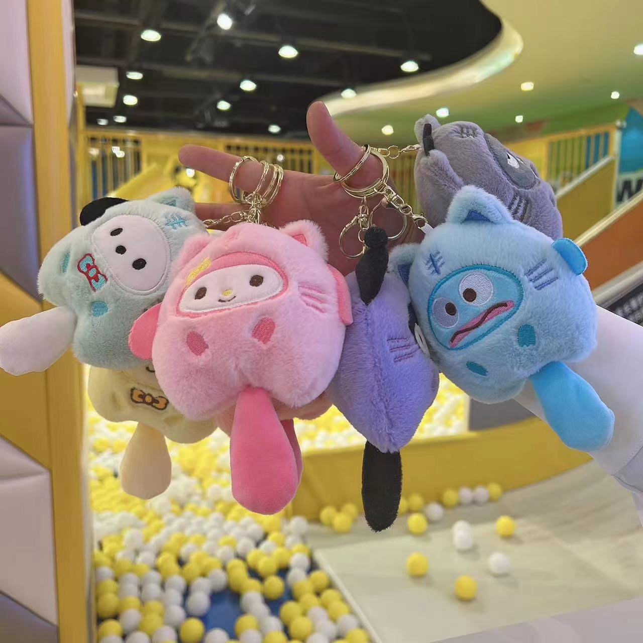 Plush toy doll keychain
