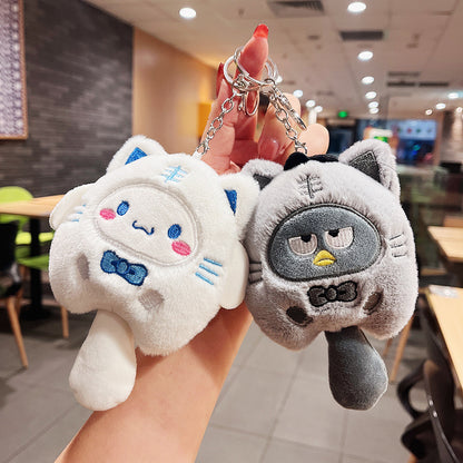 Plush toy doll keychain
