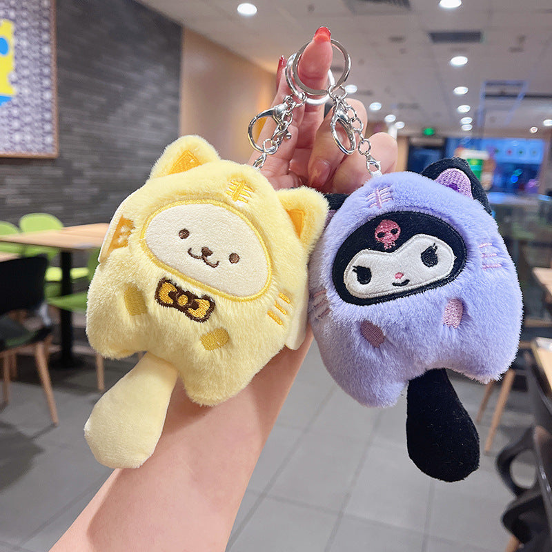 Plush toy doll keychain