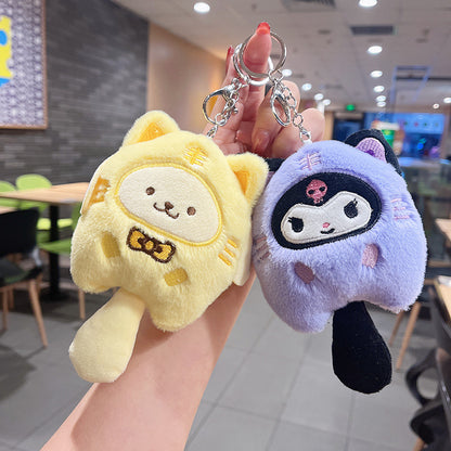 Plush toy doll keychain