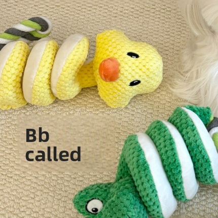 Plush Tug Rattle Chew Toy for Pets