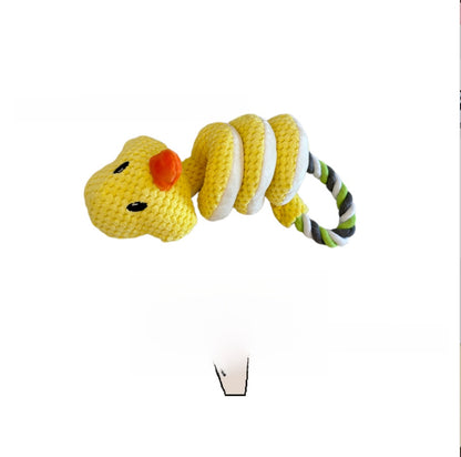Plush Tug Rattle Chew Toy for Pets
