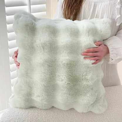 Plush Tuscan Long Hair Decorative Pillow