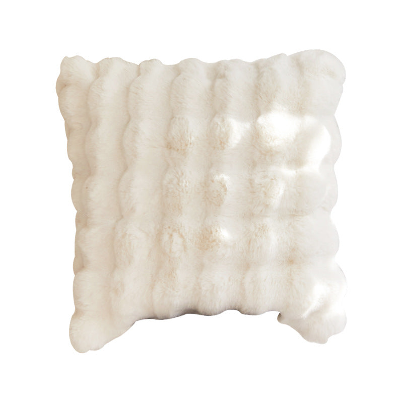 Plush Tuscan Long Hair Decorative Pillow
