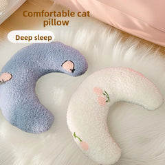 Beige u-shaped pillow