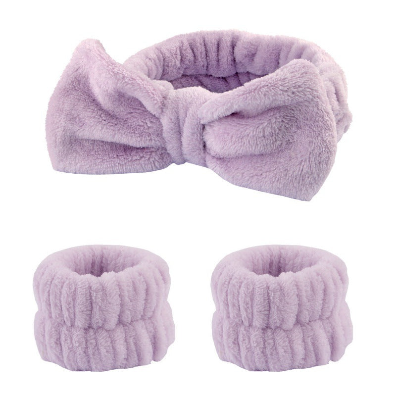 Plush Wrist Band Absorbent Sweat-absorbent Coral Fleece Waterproof