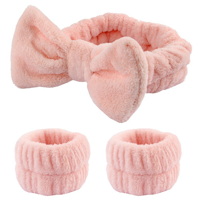 Plush Wrist Band Absorbent Sweat-absorbent Coral Fleece Waterproof