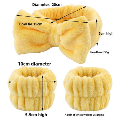 Plush wristband hairband