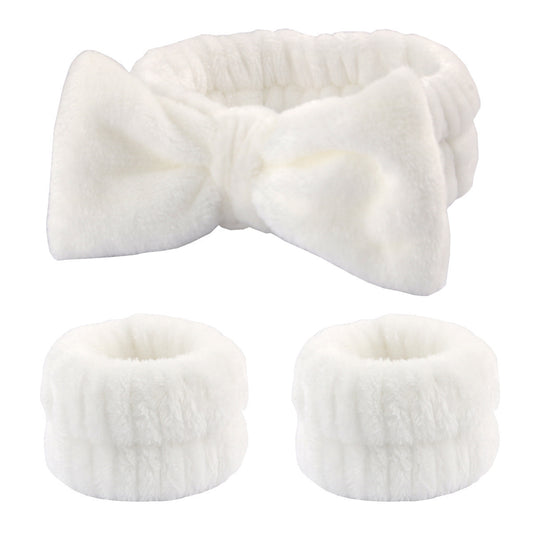 Plush wristband hairband