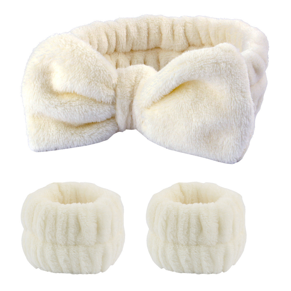Plush wristband hairband