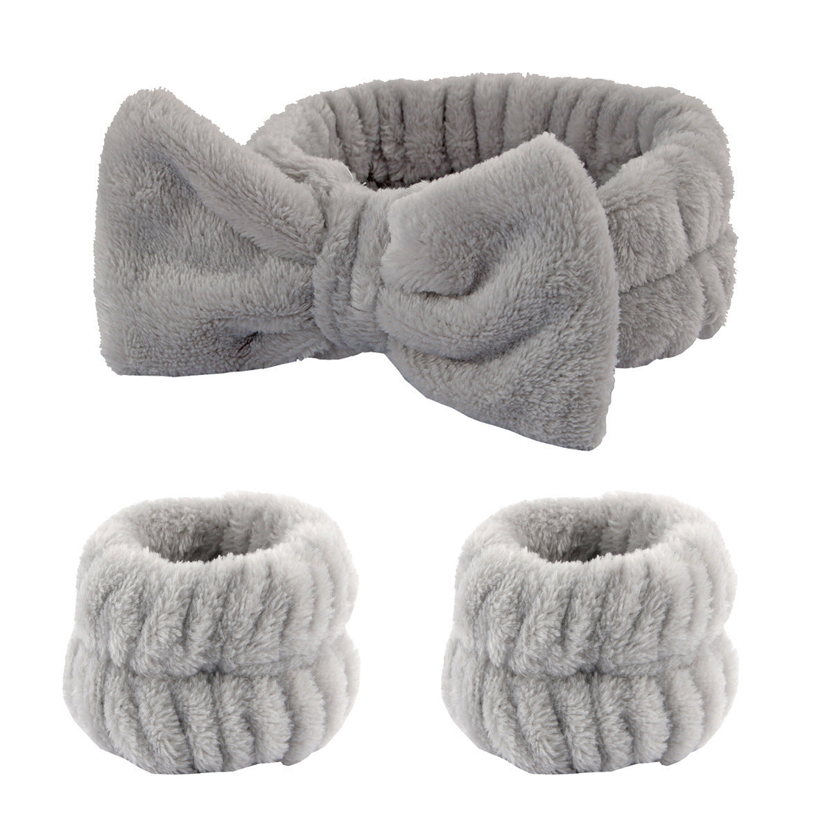 Plush wristband hairband